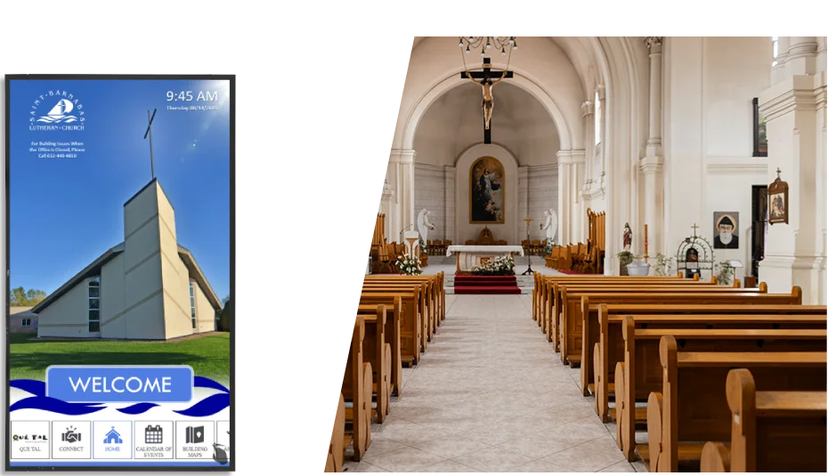 Church interactive display