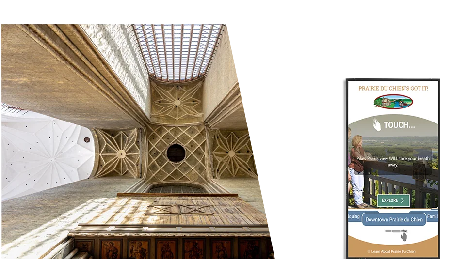 Tourism interactive kiosk